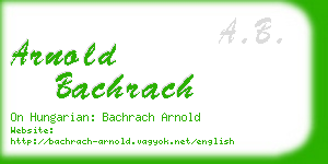 arnold bachrach business card